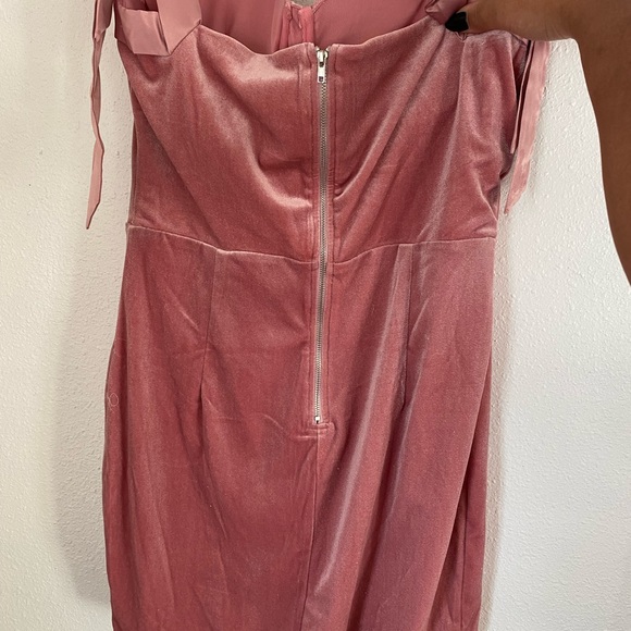Pink Velvet Dress - Picture 4 of 5